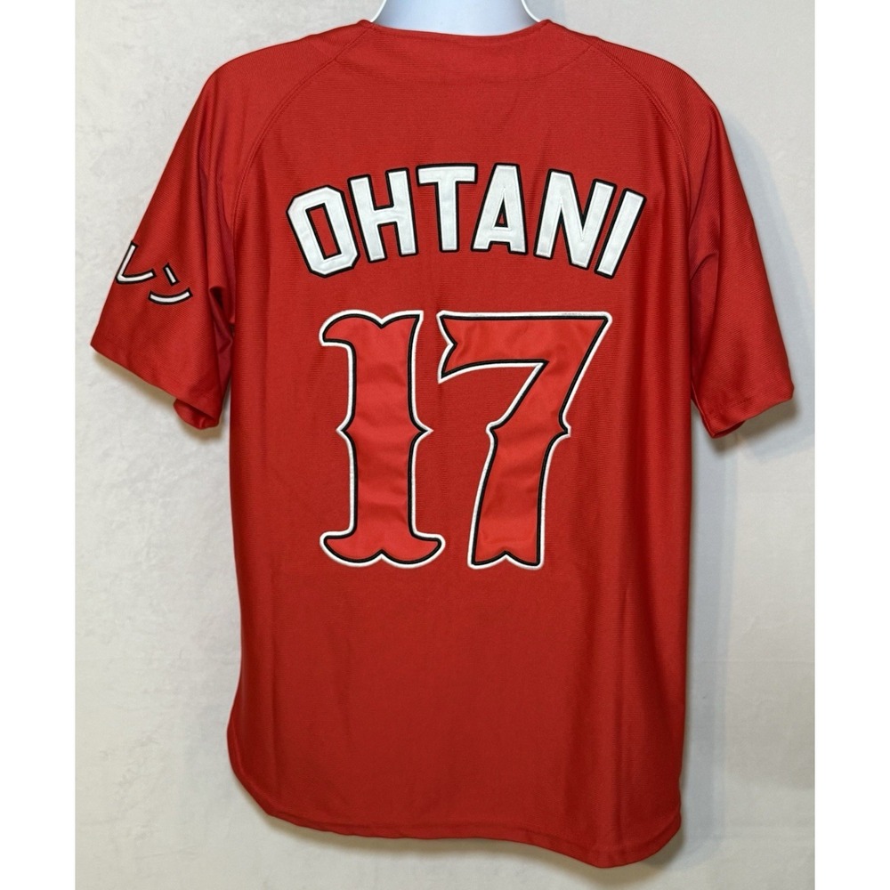 Headgear Classics Ohtani‎ ShoTime Red Baseball Jersey Size Large
